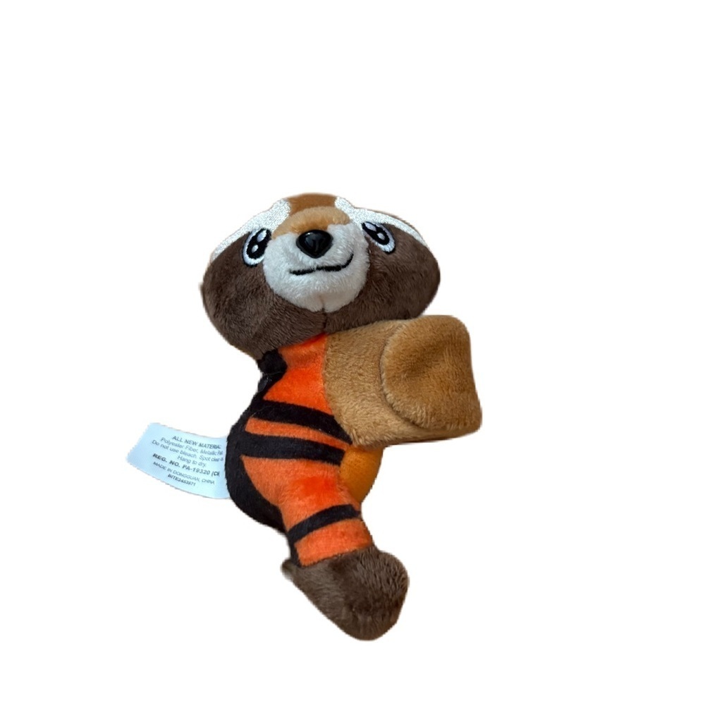 Marvel Rocket Raccoon Plush Cuff Jewelry Bracelet Tan Brown Orange